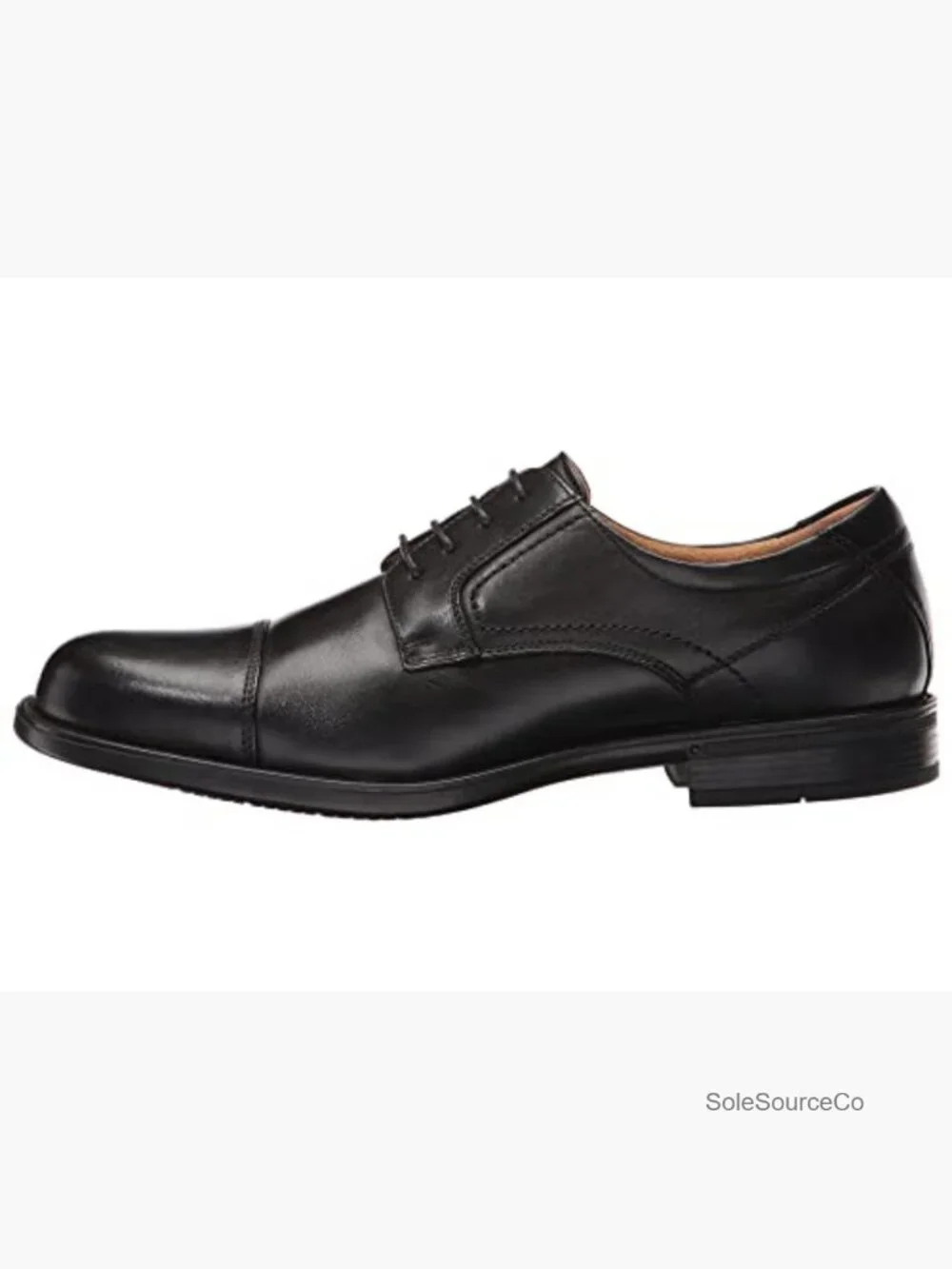 Men's Cap Toe Oxford Dress Shoes Leather Rubber Sole Lace Up